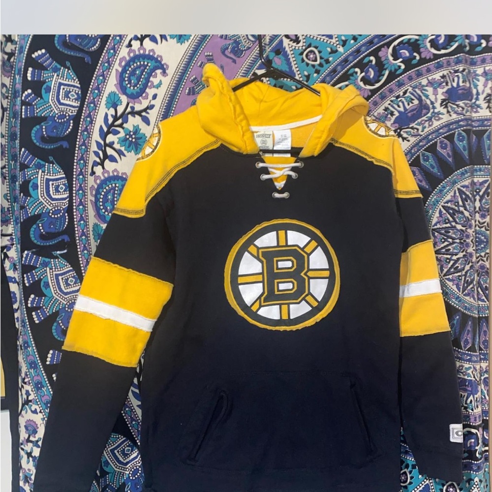 CCM Yellow and Black Hockey Hoodie